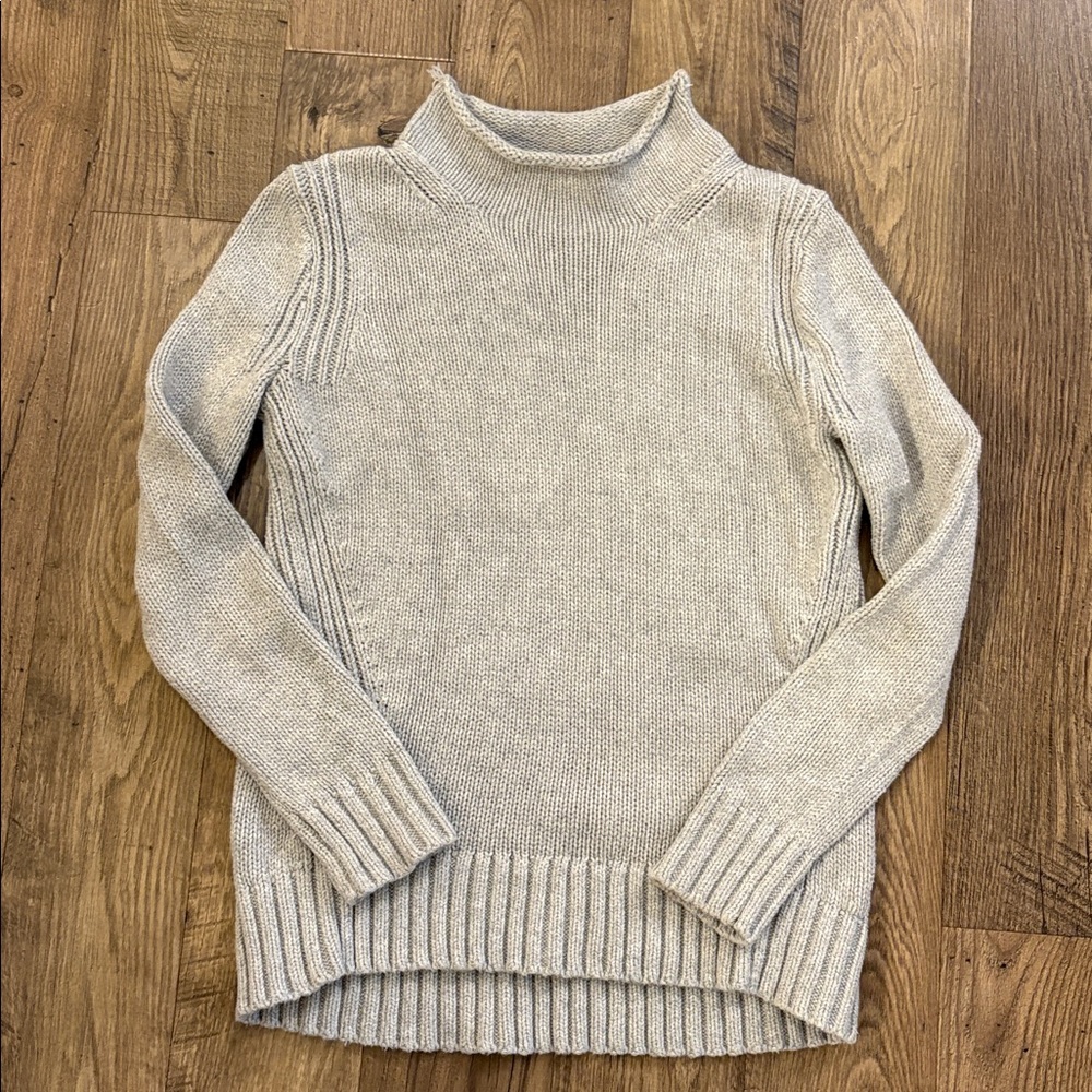 J. Crew Always 1988 rollneck sweater light Gray XS - Picture 2 of 8